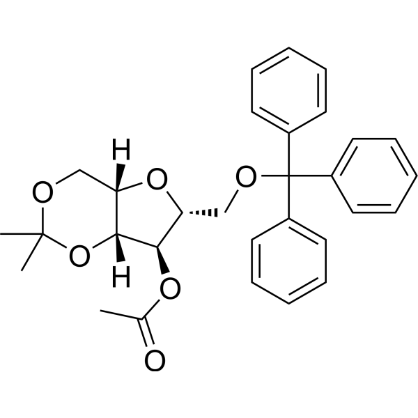 4-O-Acetyl-2,5-anhydro-1,3-O-isopropylidene-6-trityl-D-glucitol 65729-83-1